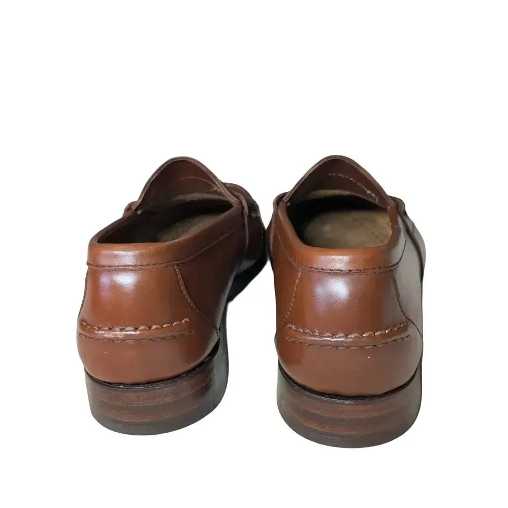 Polo Ralph Lauren Bench Made USA Admiralty Beefroll Penny Loafers Sz 9 NIB - Picture 6 of 14